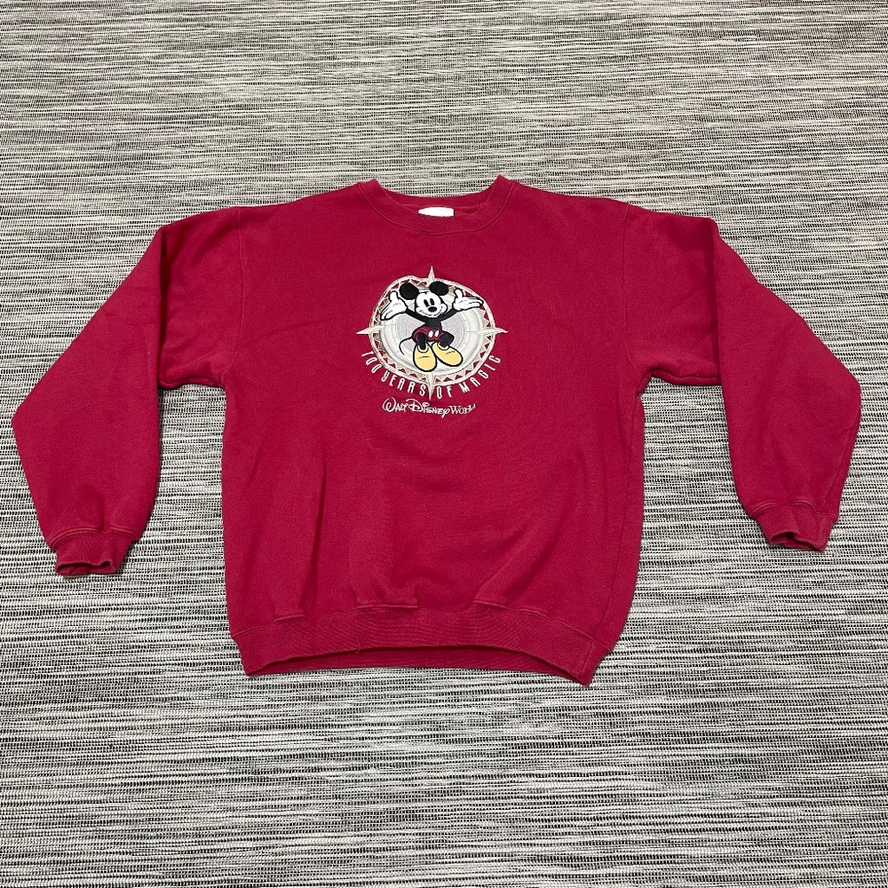 Walt Disney World Mickey Mouse Wine Crewneck Sweatshirt